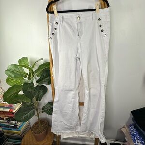 1822 Denin White Wide Leg Pants sz 12